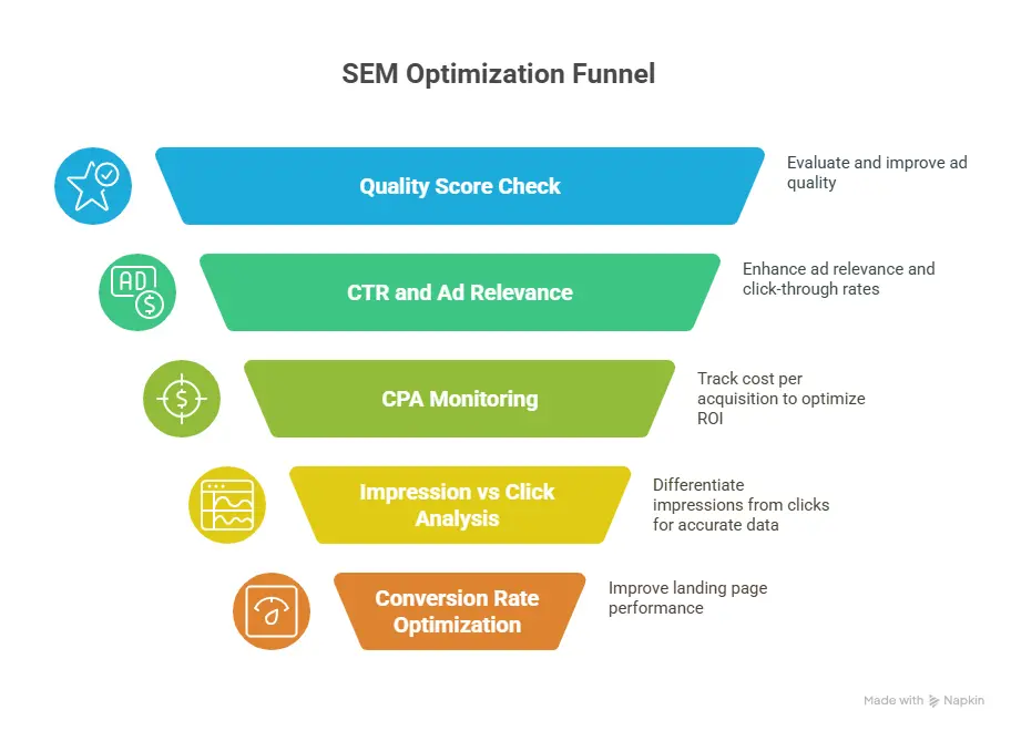 SEM Optimization Funnel
